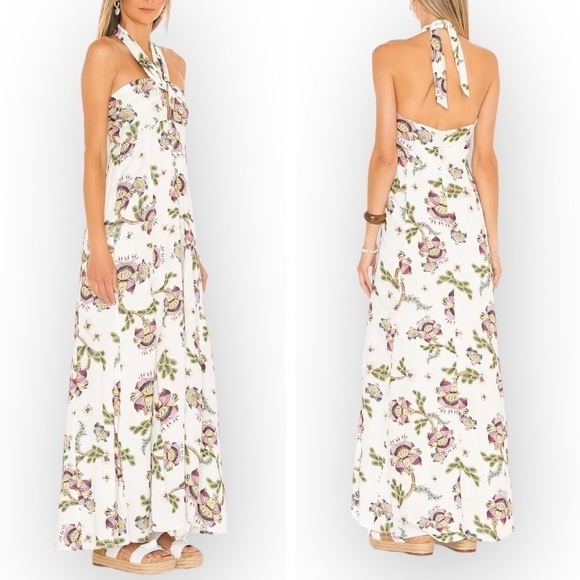New with Tag, Agua Bendita Beck Varenna Floral Maxi Dress Size Medium - Picture 2 of 14